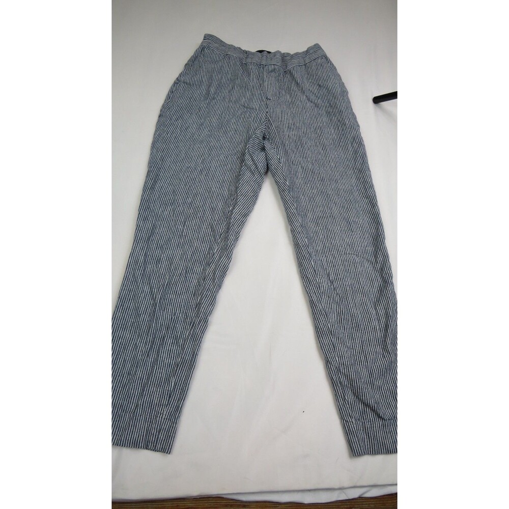 Womens Blue & White Striped Banana Republic Hayden Pull On Pants Size 00 Petite